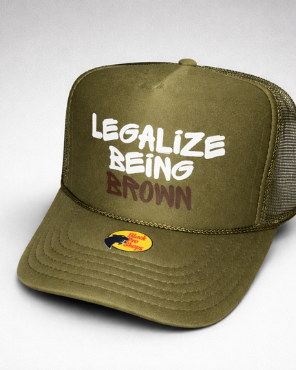 Olive LBBrown Trucker