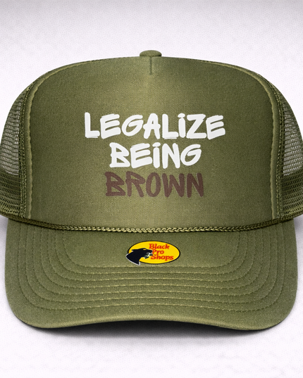 Olive LBBrown Trucker