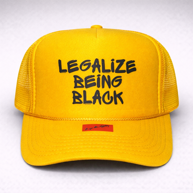 Gold and Black LBB Trucker