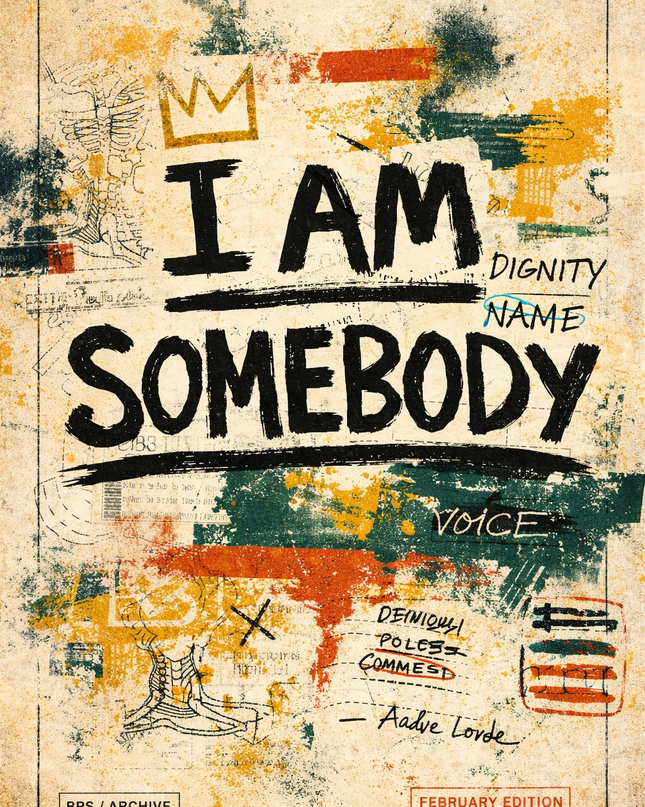 “I AM SOMEBODY” — Jesse Jackson / PUSH Poster Print